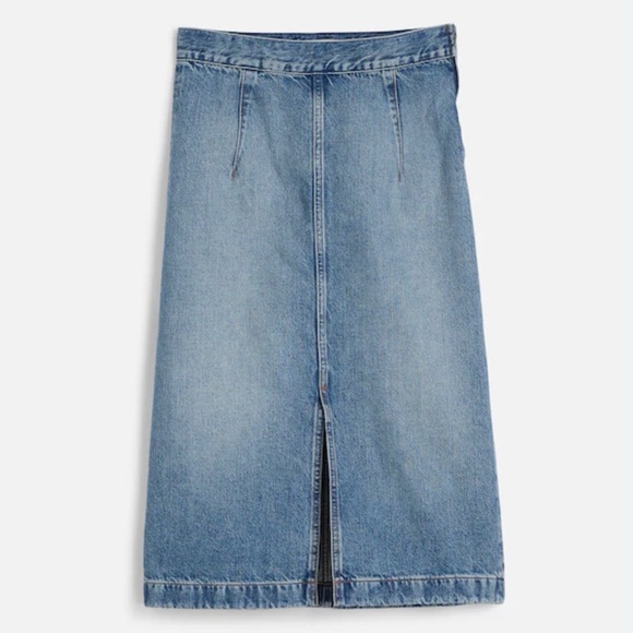 Madewell Denim Midi Skirt, size 27, NWT - Picture 2 of 7